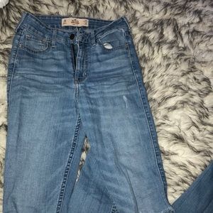holister high rise super skinny jeans